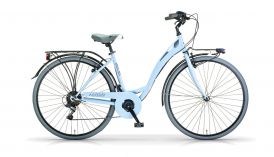 Dames stadsfiets Agora 28 inch blauw 6 versnellingen