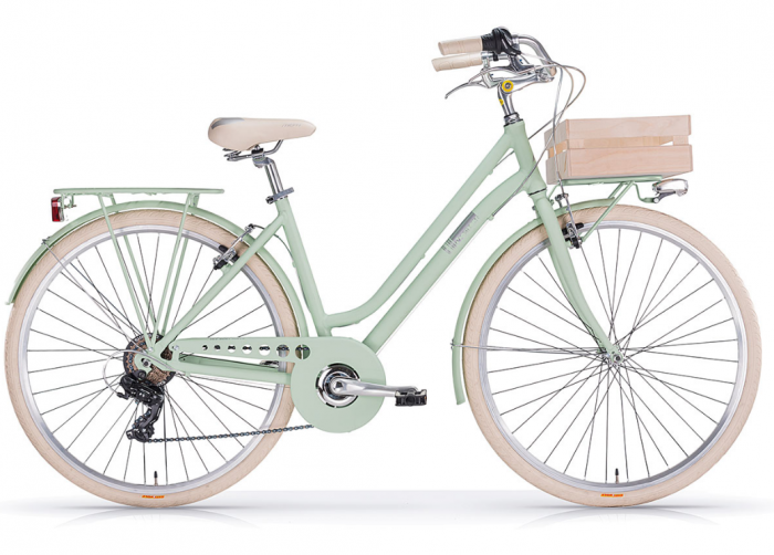 Retro damesfiets Apostrophe zandkleur