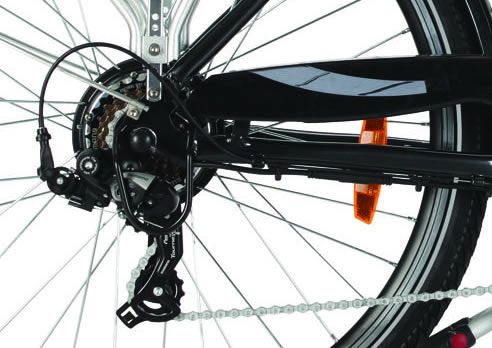 Elektrisch fiets E-Vision PRÉLUDE 26 inch Blauw 7 versnellingen