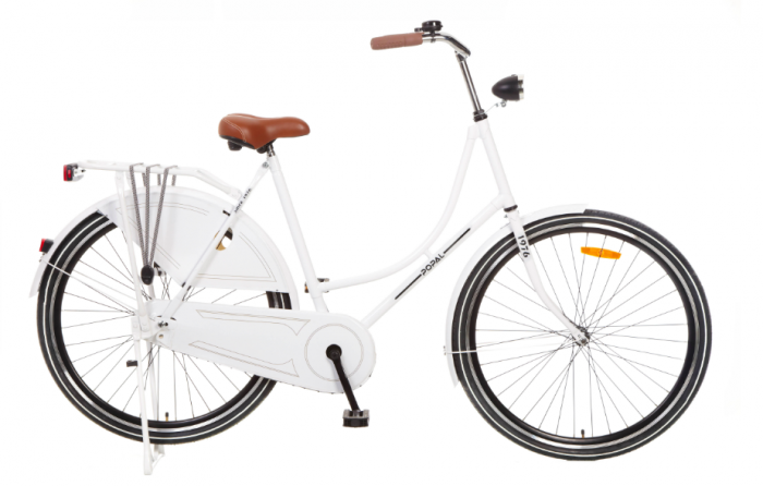 Publiciteit blijven plotseling Omafiets 28 inch Wit