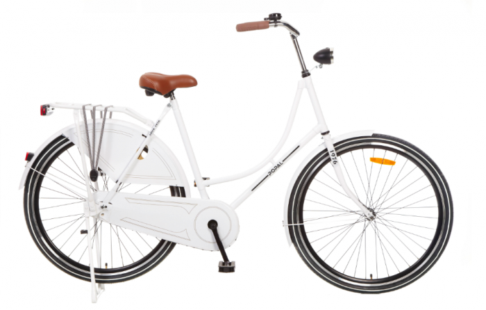 Onafhankelijk bossen nevel Omafiets 28 inch Wit