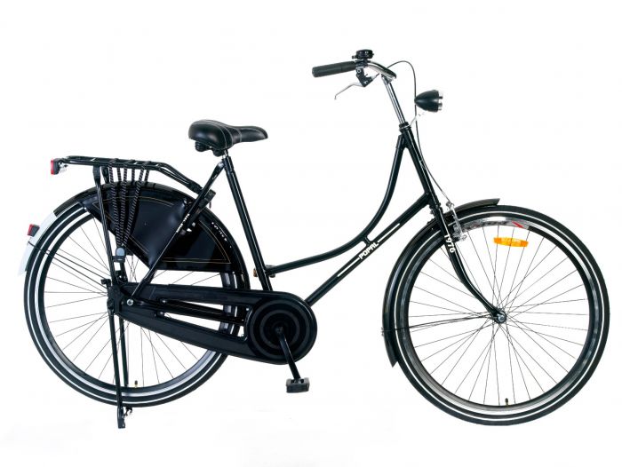 contant geld Tekstschrijver Raap bladeren op Omafiets 28 inch Zwart